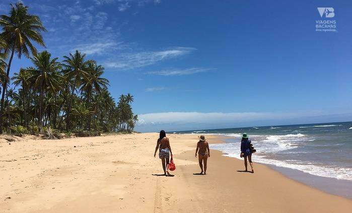 Caminhada a pé pelas Praias