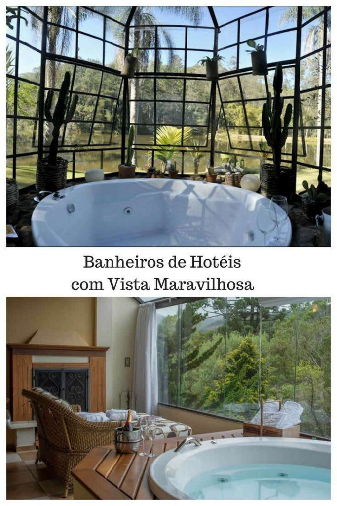 Banheiros de Hotéis com Vista Maravilhosa