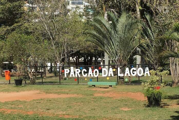 Área para cachorros na Lagoa