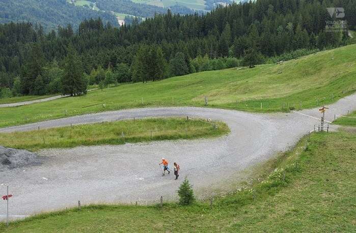 Trilha no Monte Pilatus