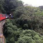 Percurso de trem de Morretes a Curitiba