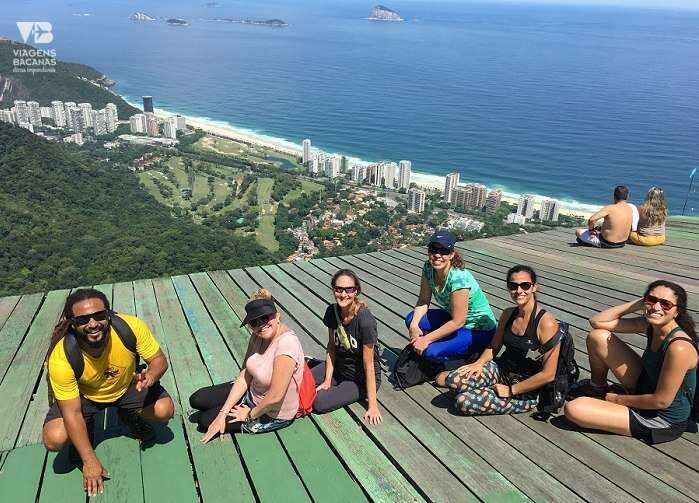 Grupo na Rampa de vôo livre da Pedra Bonita