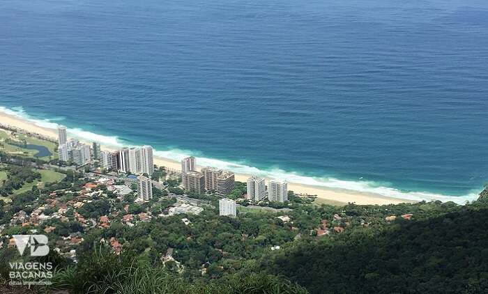 Vista do topo da Pedra Bonita para São Conrado