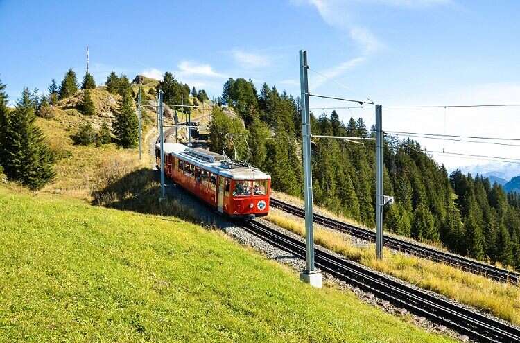 Trem no Monte Rigi - Viagens Bacanas