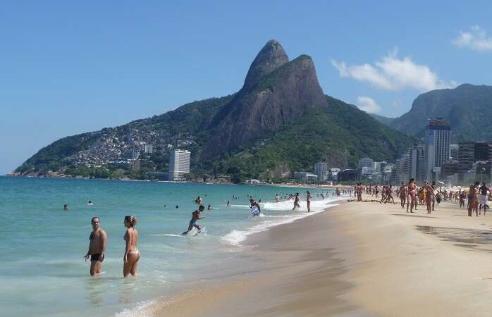 Praia de Ipanema no Rio de Janeiro