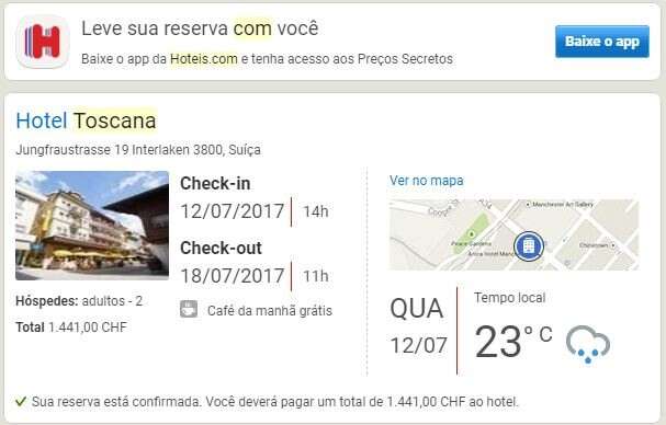 Reserva no Hotel Toscana Interlaken com a Hoteis.com