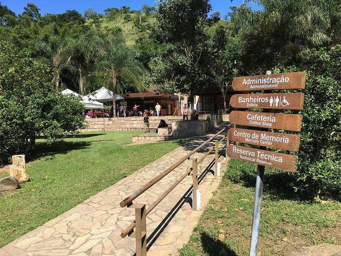 Entrada do Parque Arqueológico e Ambiental de São João Marcos