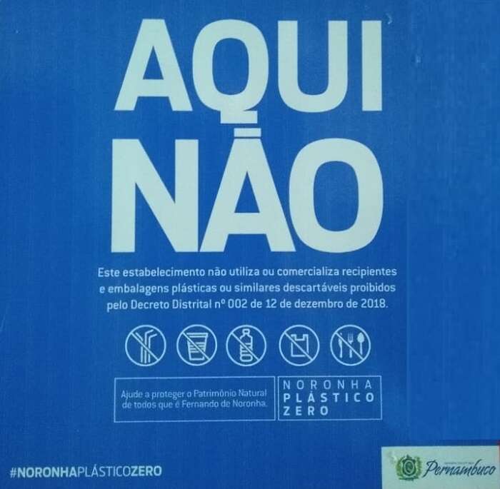 Campanha Plástico Zero em Fernando de Noronha