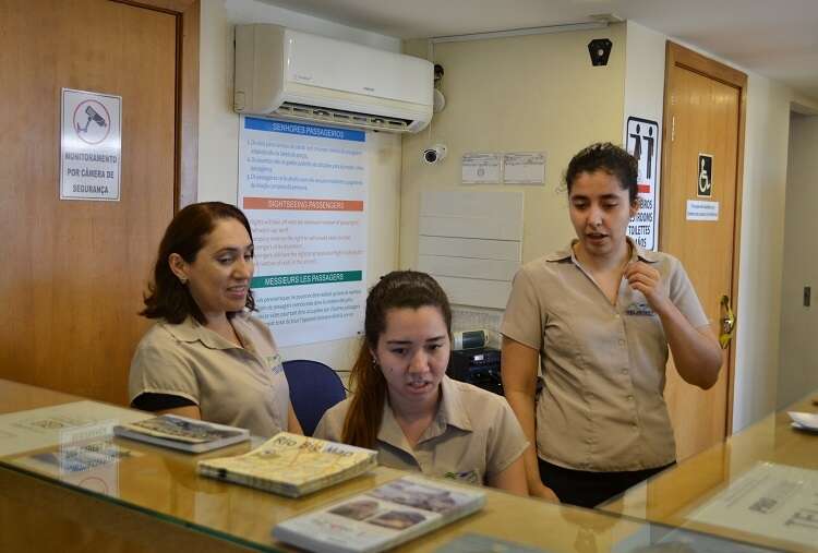 Equipe do Heliponto da Lagoa no Rio de Janeiro