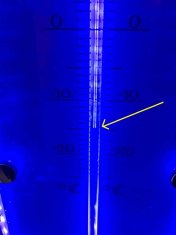 Temperatura negativa no Ice Bar