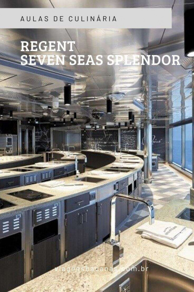 Aulas de culinária no Seven Seas Splendor - Viagens Bacanas