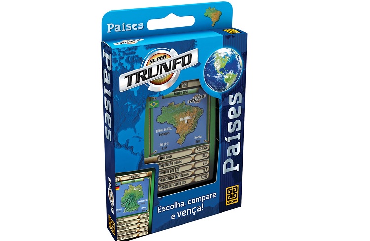 Jogo Super Trunfo Coleção Especial - Países - Grow - Viagens Bacanas 