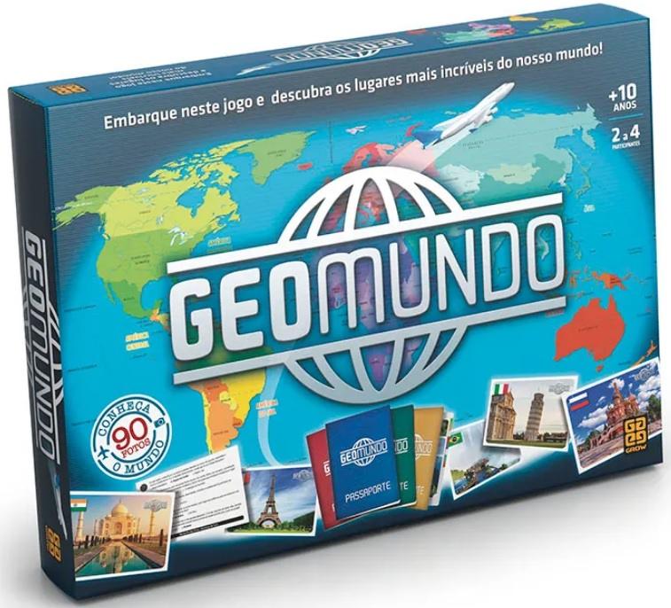 Jogo de Tabuleiro GeoMundo – Grow - Viagens Bacanas