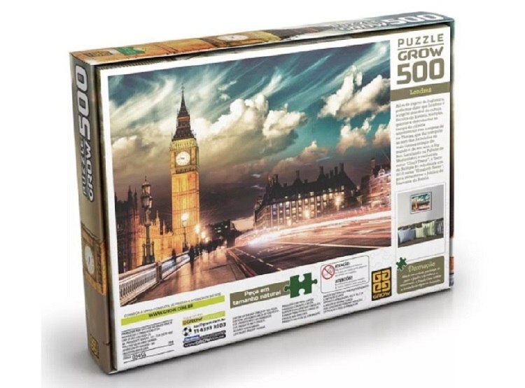 Quebra Cabeça Londres 500 Peças Grow - Viagens Bacanas