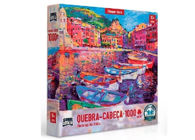 Quebra-Cabeça Pinturas da Itália - Cinque Terre - Viagens Bacanas