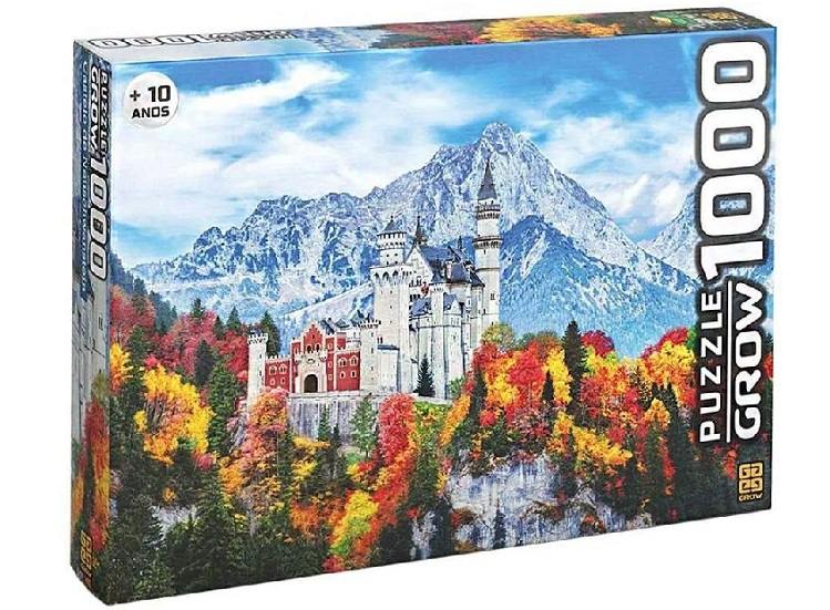 Quebra-cabeca Castelo de Neuschwanstein 1000 peças - Grow - Viagens Bacanas