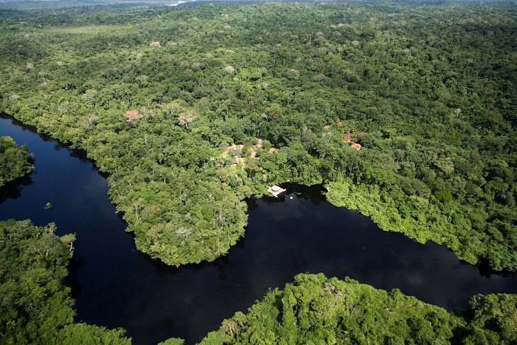 Vista aérea na Reserva Cristalino Lodge - Foto Edson Endrigo - Viagens Bacanas