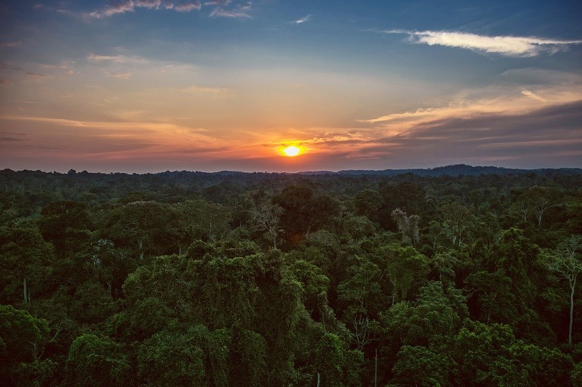 Pôr do sol no Cristalino Lodge - Foto Samuel Melim