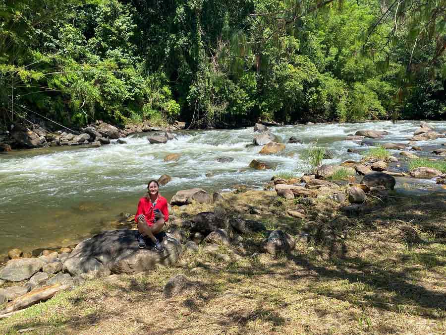 Rio Macaé na Villa São Romão 