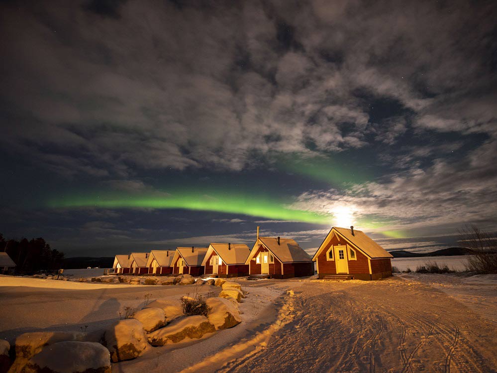 Aurora Boreal na Finlândia - foto Marco Brotto