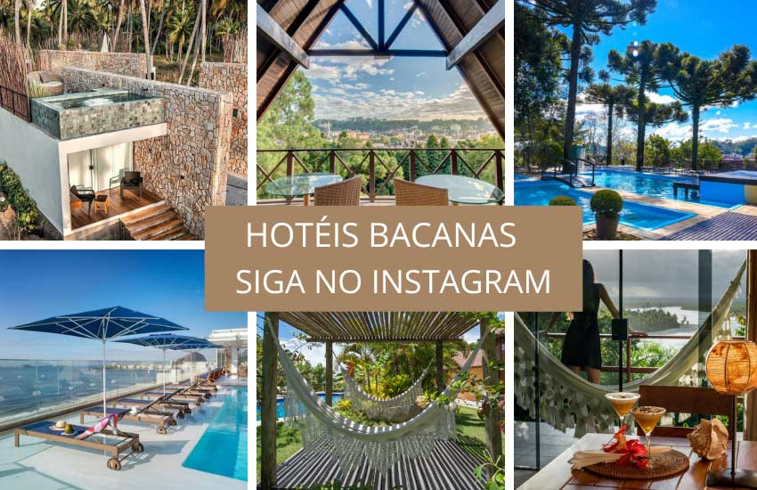 Siga no Instagram Hotéis Bacanas