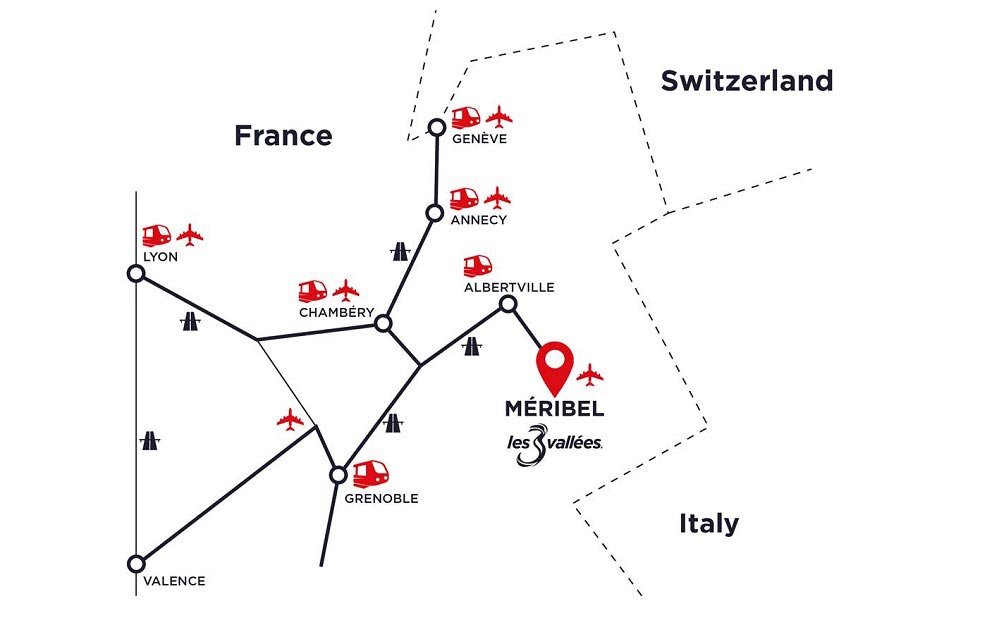 Como chegar em Meribel - França - foto @Meribel