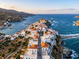 Chora na Ilha de Andros: Um Destino Grego Pouco Conhecido Chora Ilha de Andros Grecia - imagem IA