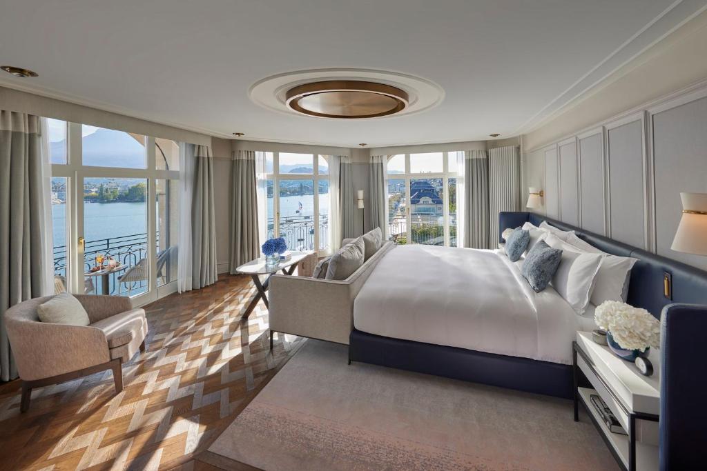 10 Melhores Hotéis da Suíça: dos Alpes aos Lagos 8 Hotel Mandarin Oriental Palace, Luzern – Lucerna - foto Booking