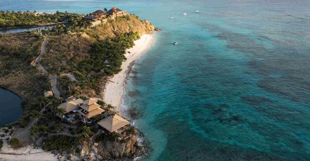 15 Resorts em Ilhas Privadas Mais Incríveis do Mundo 11 Necker Island — Ilhas Virgens Britânicas - foto divulgação