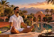 Retiro de Djokovic no Marrocos: conheça o Amanjena Resort Retiro de Djokovic no Marrocos - imagem IA