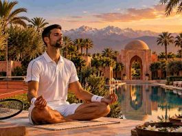Retiro de Djokovic no Marrocos: conheça o Amanjena Resort Retiro de Djokovic no Marrocos - imagem IA