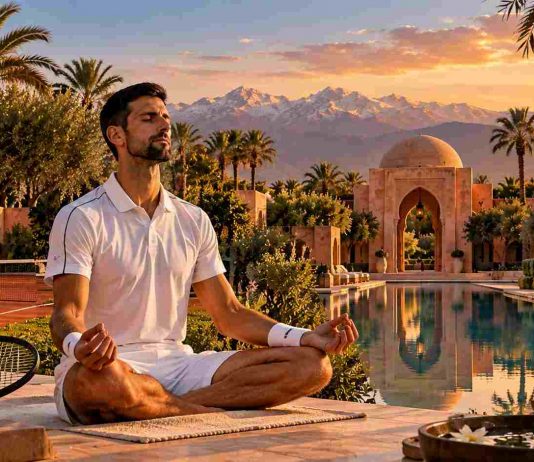 Retiro de Djokovic no Marrocos: conheça o Amanjena Resort Retiro de Djokovic no Marrocos - imagem IA