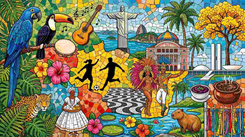 Por que Viajar para o Brasil? 20 Motivos para se Apaixonar! ❤️ 1 viajar para o Brasil - imagem IA